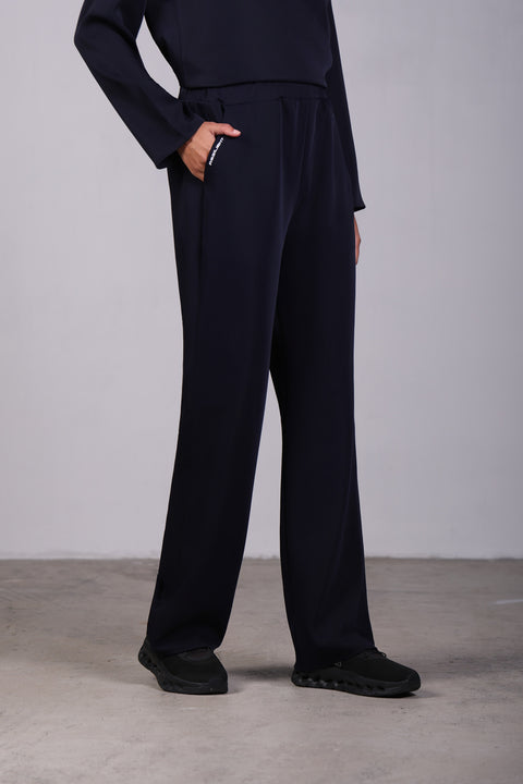 CLASSIC SHIRT FULL SLEEVES SET — WOMENS NAVY
