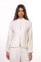 THE JAPANESE LINEN BLEND SHIRT - WOMENS OFFWHITE