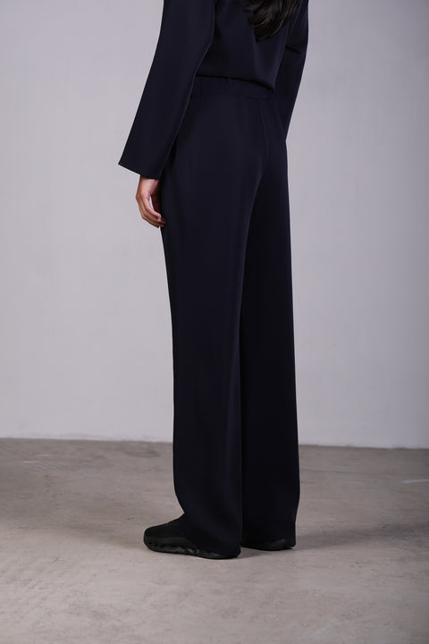 CLASSIC SHIRT FULL SLEEVES SET — WOMENS NAVY