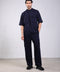 CORE SHIRT HALF SLEEVES SET — MENS NAVY