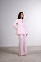 THE LINEN BLAZER — WOMENS PINK
