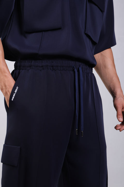 CORE SHIRT HALF SLEEVES SET — MENS NAVY