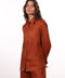 THE CLASSIC LINEN SHIRT  — WOMENS BURNT ORANGE