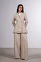 THE LINEN BLAZER — WOMENS BEIGE