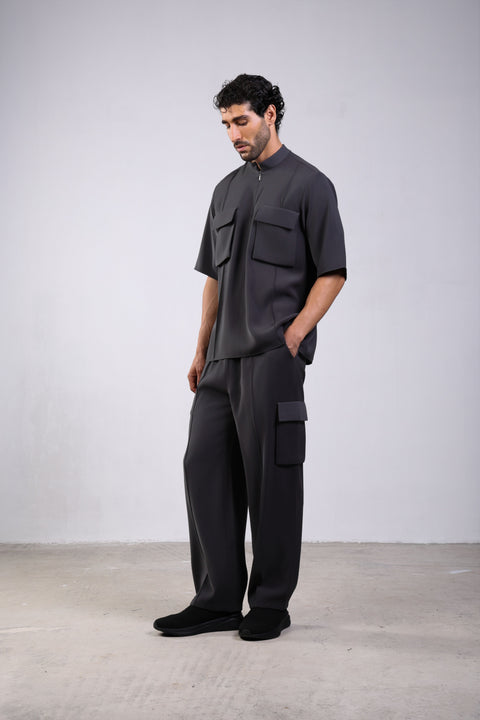 CORE SHIRT HALF SLEEVES — MENS GREY