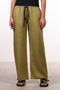 THE CLASSIC LINEN PANTS — WOMENS MOSS GREEN