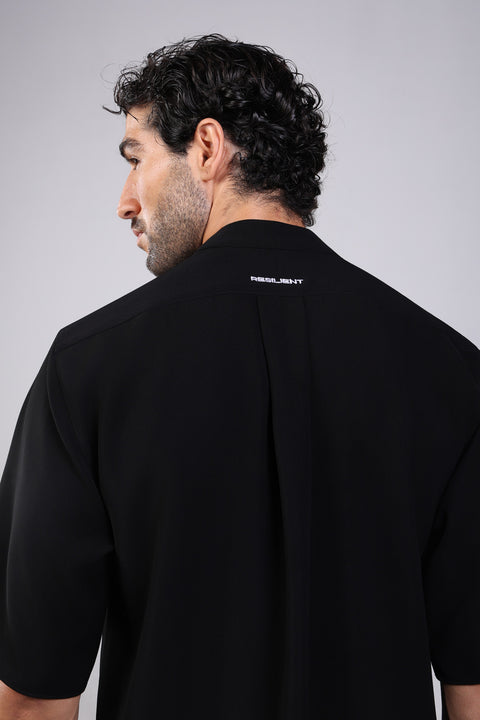 CORE SHIRT HALF SLEEVES — MENS BLACK