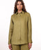 THE CLASSIC LINEN SHIRT  — WOMENS MOSS GREEN