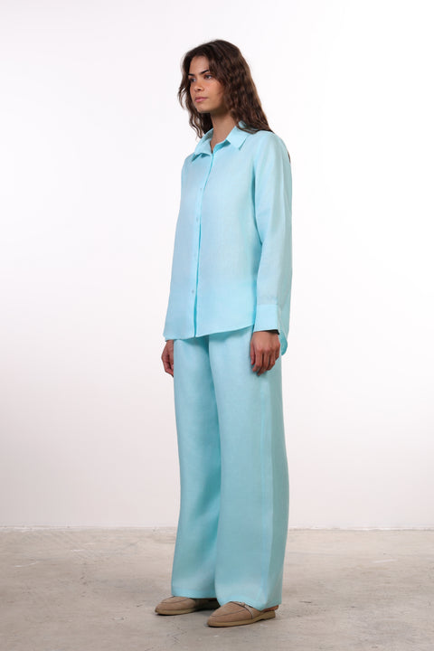 THE CLASSIC LINEN SET — WOMENS TEAL