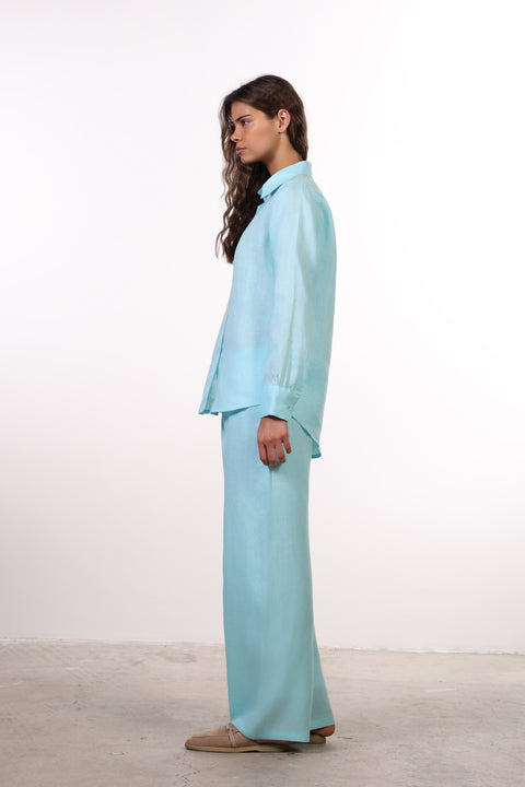 THE CLASSIC LINEN SET — WOMENS TEAL