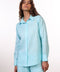 THE CLASSIC LINEN SHIRT  — WOMENS TEAL