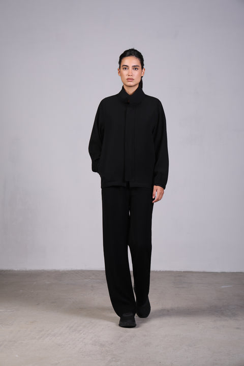 SOLID JACKET — WOMENS BLACK