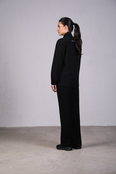 SOLID JACKET — WOMENS BLACK