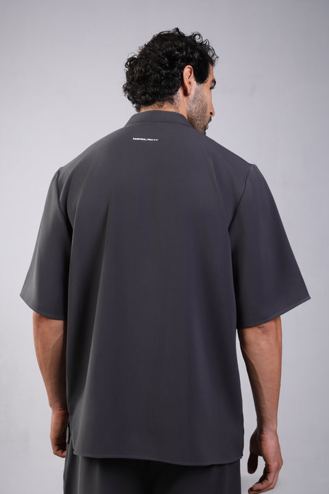 CLASSIC SHIRT HALF SLEEVES — MENS GREY