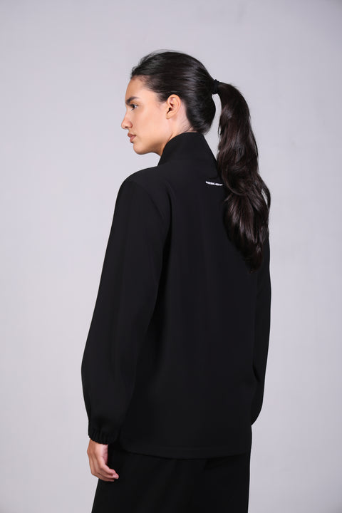SOLID JACKET — WOMENS BLACK