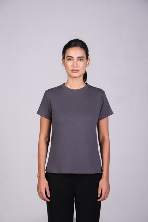 BASIC TEE — WOMENS GREY
