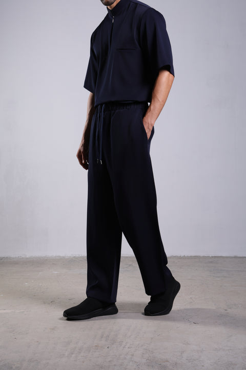 CLASSIC SHIRT HALF SLEEVES SET — MENS NAVY