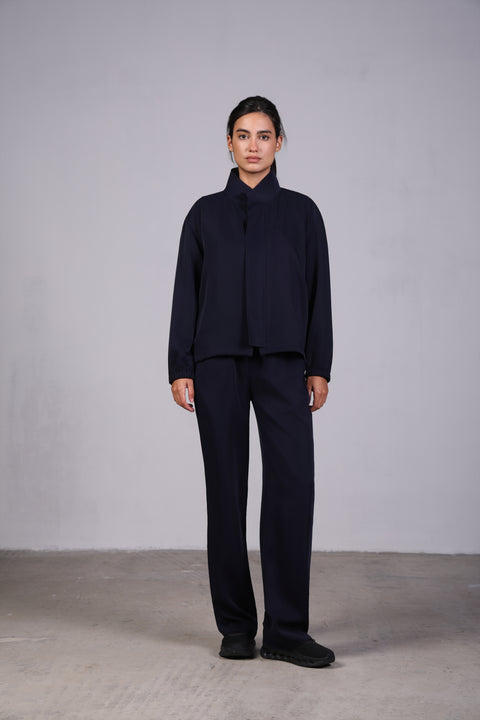 SOLID JACKET — WOMENS NAVY