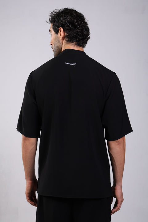 CLASSIC SHIRT HALF SLEEVES — MENS BLACK