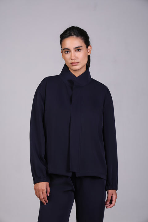 SOLID JACKET — WOMENS NAVY
