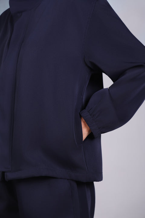 SOLID JACKET — WOMENS NAVY