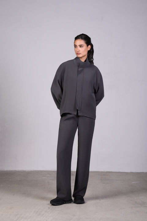 SOLID JACKET — WOMENS GREY