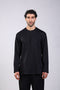 FLEX SHIRT FULL SLEEVES ROUND NECK — MENS BLACK