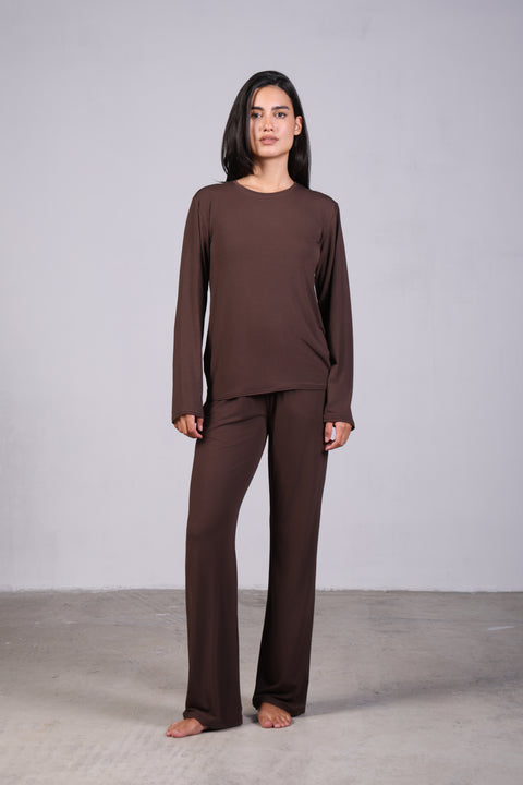 ON CALL FULL SLEEVES SET — WOMENS BROWN