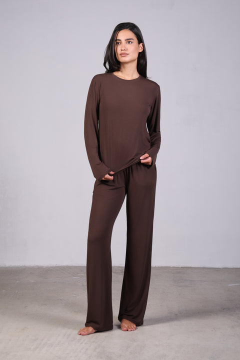 ON CALL FULL SLEEVES SET — WOMENS BROWN