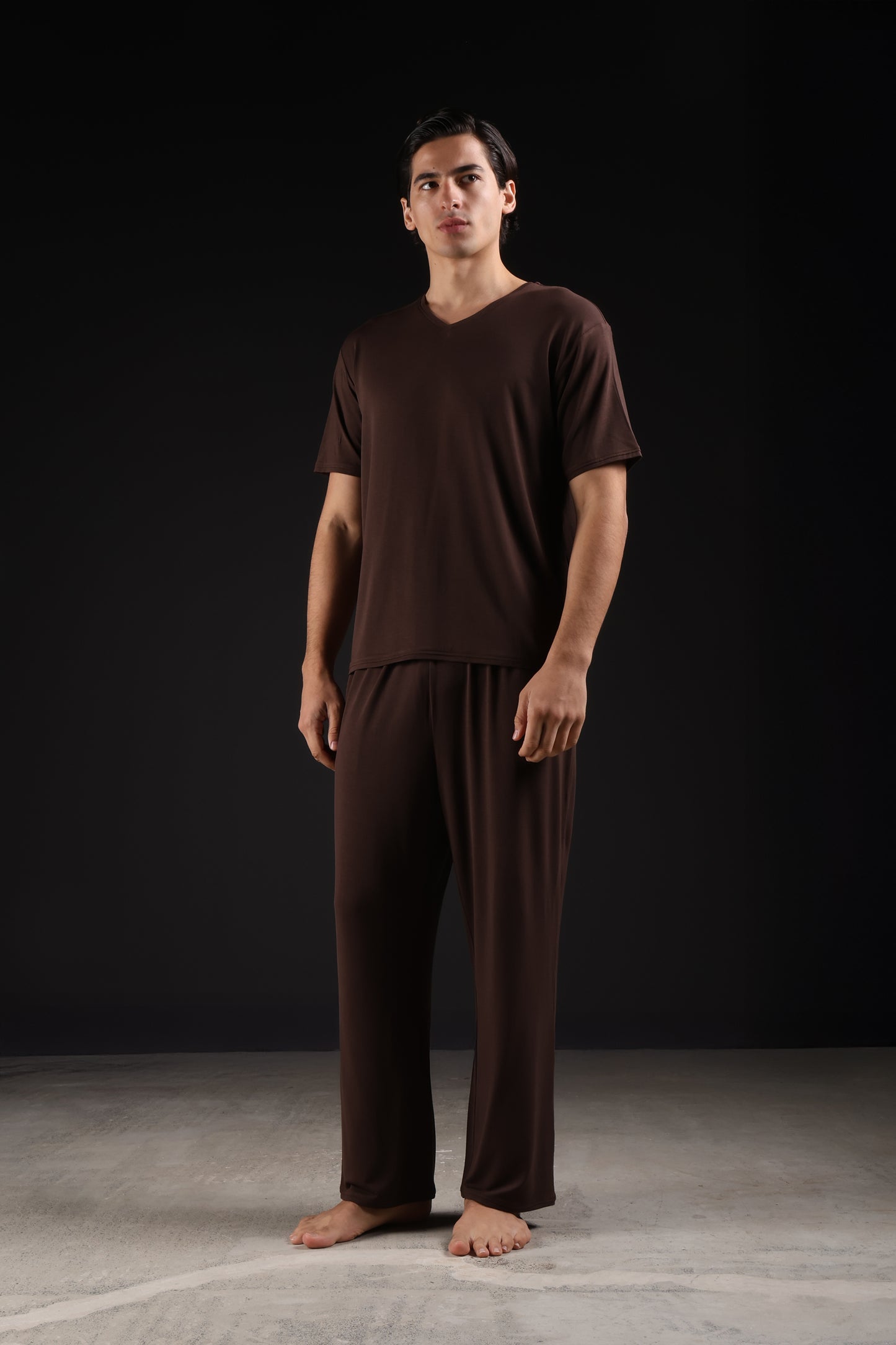 ON CALL TOP HALF SLEEVE — IN BROWN