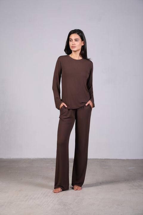 ON CALL FULL SLEEVES SET — WOMENS BROWN