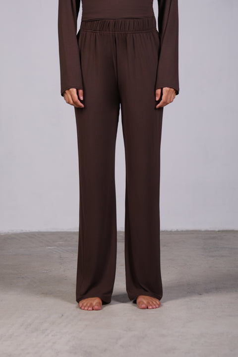 ladies brown dress pants for Women Trendy Dressy Elastic High Waisted Lounge Wide Leg Pants Casual Business Work Pants with Pocket at Amazon Women's Clothing store Women Wide Leg Pants For Women Work Business Casual High Waisted Dress Pants Flowy Trousers Office Features SHEIN BAE Women's Brown Burgundy
