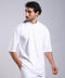 FLEX SHIRT HALF SLEEVES HIGH NECK — MENS WHITE