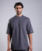 FLEX SHIRT HALF SLEEVES ROUND NECK — MENS GREY