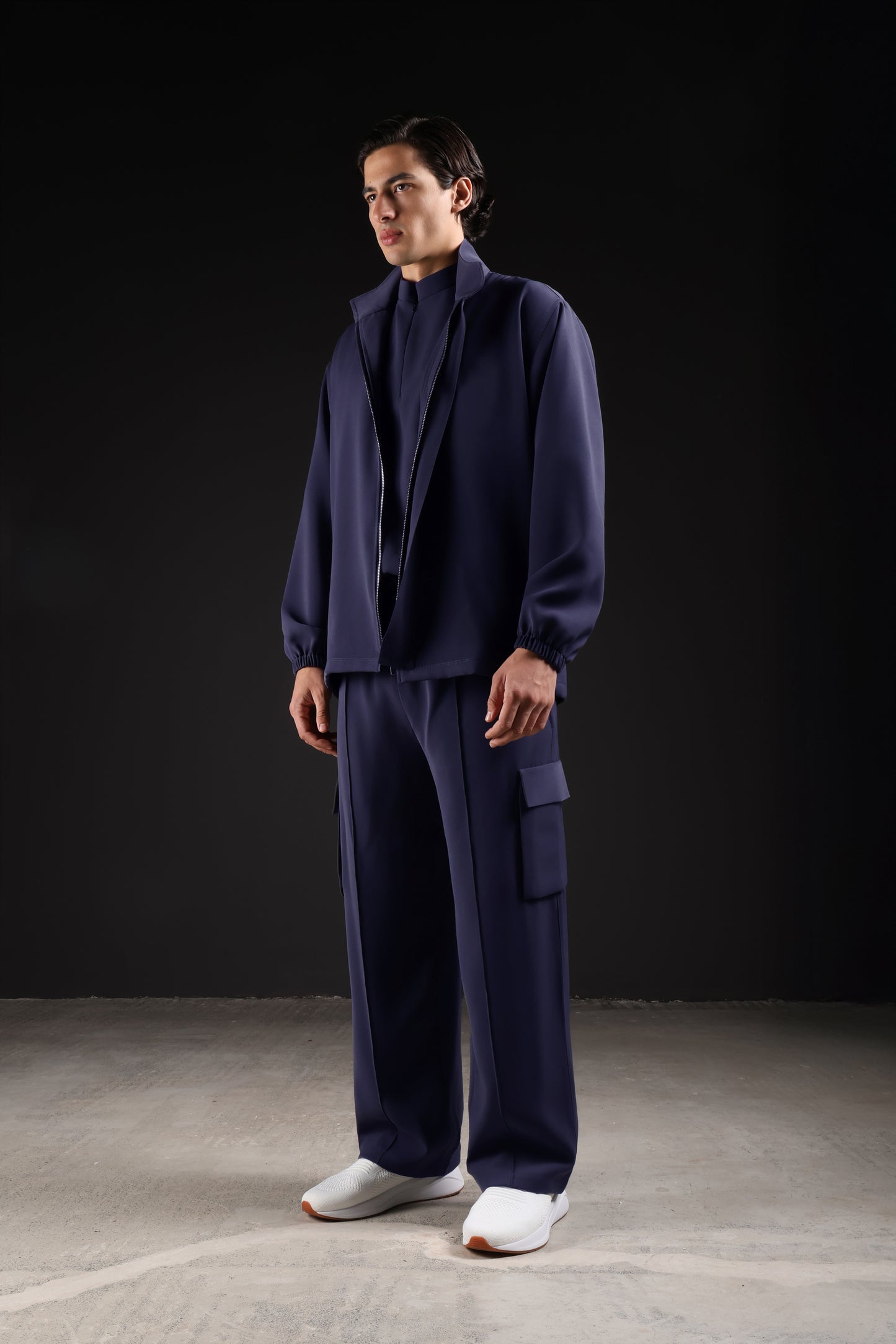 SOLID JACKET — IN NAVY