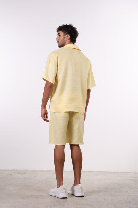 THE SIGNATURE LINEN SET — MENS YELLOW