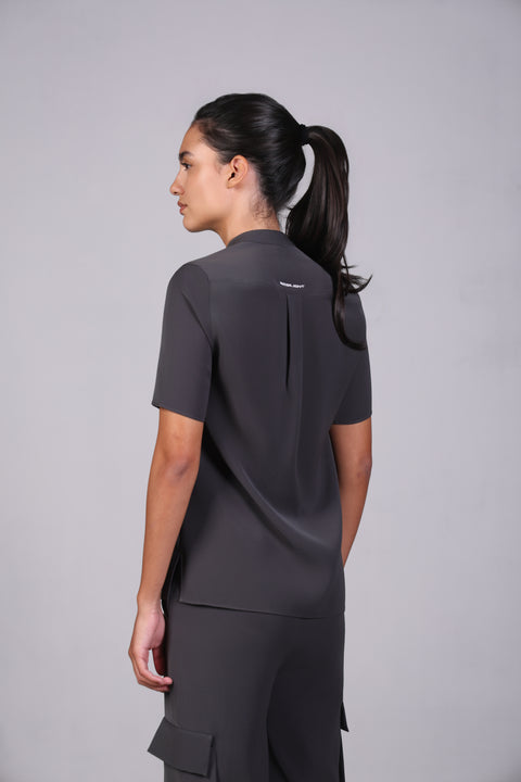 CORE SHIRT HALF SLEEVES — WOMENS GREY