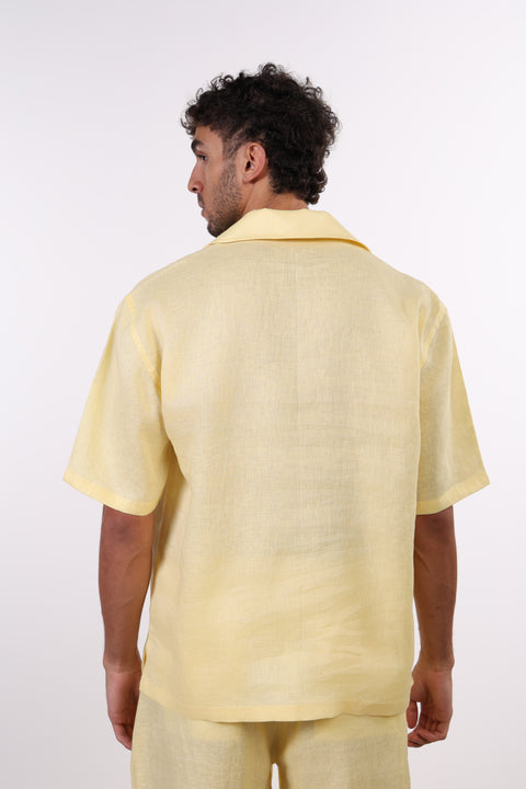 THE SIGNATURE LINEN SET — MENS YELLOW
