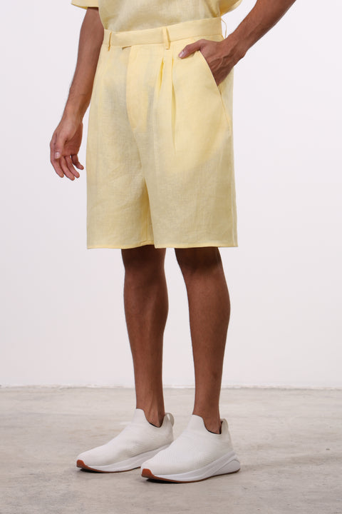 THE SIGNATURE LINEN SET — MENS YELLOW