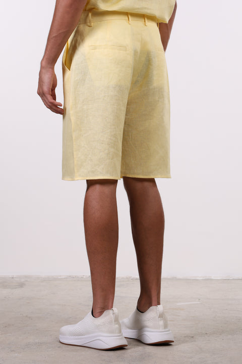 THE SIGNATURE LINEN SET — MENS YELLOW