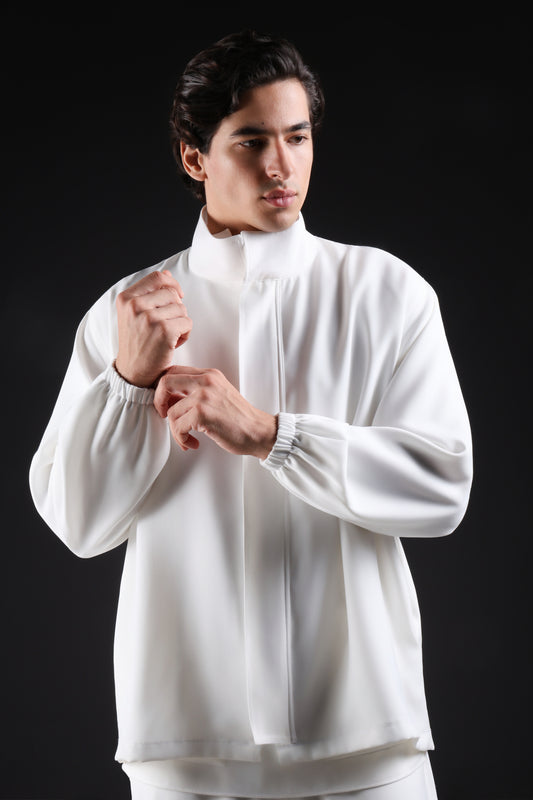 SOLID JACKET — IN WHITE