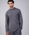 FLEX SHIRT FULL SLEEVES HIGH NECK — MENS GREY