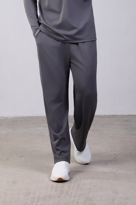 FLEX SHIRT FULL SLEEVES ROUND NECK SET — MENS GREY