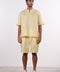 THE SUMMER LINEN HALF SLEEVES SET — MENS YELLOW