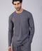 FLEX SHIRT FULL SLEEVES ROUND NECK — MENS GREY