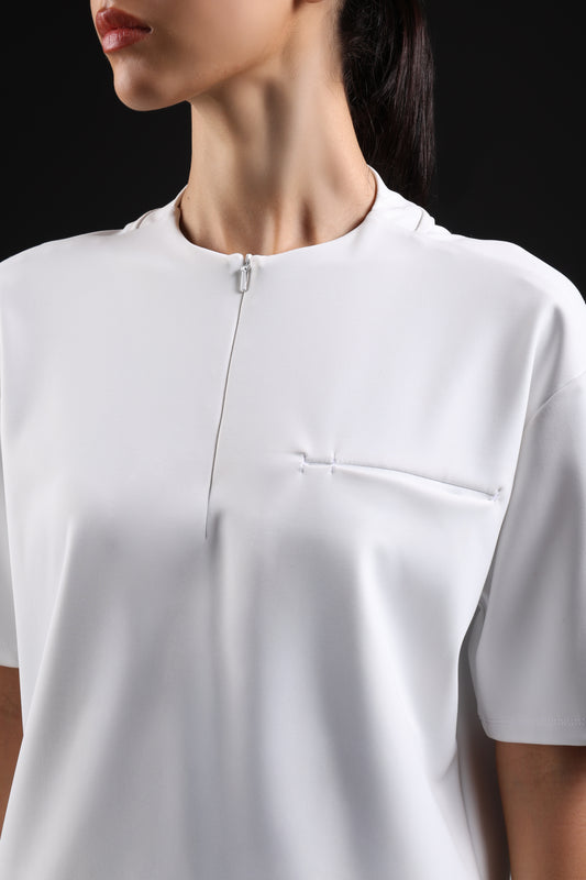 FLEX SHIRT HALF SLEEVE — IN WHITE