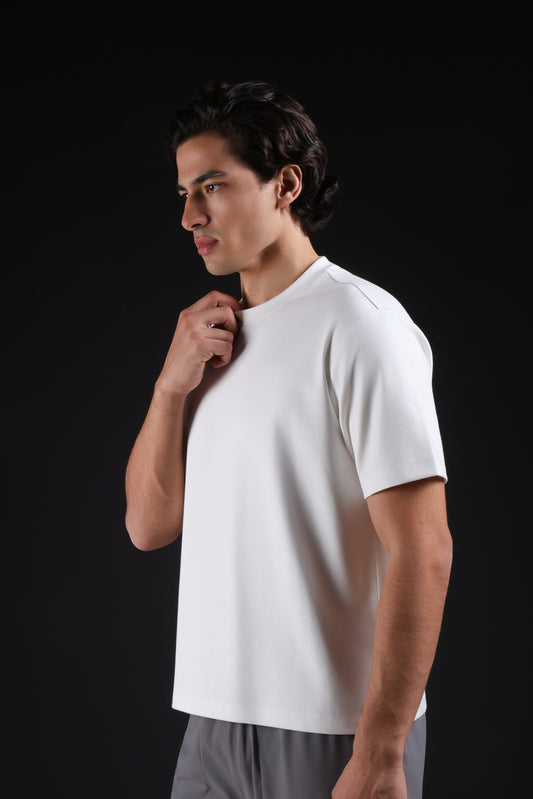 BASIC TEE ROUND NECKLINE — IN WHITE