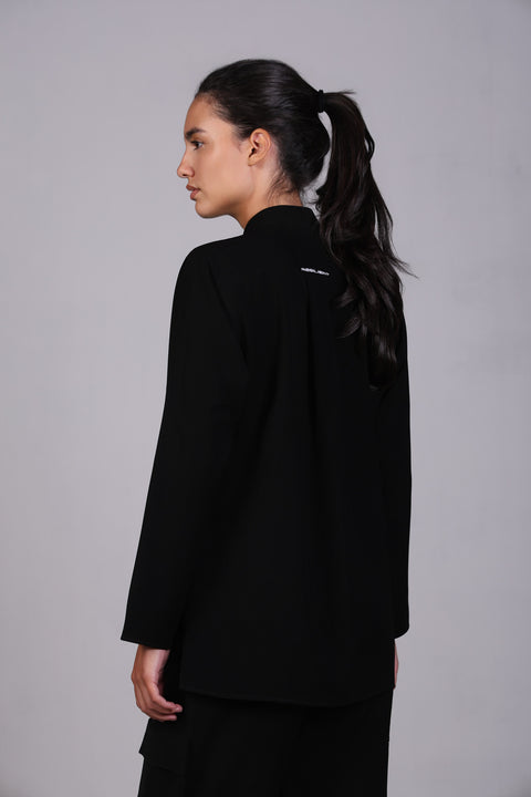 CORE SHIRT FULL SLEEVES SET — WOMENS BLACK