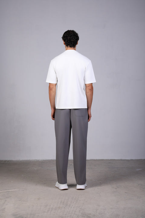 BASIC TEE V NECKLINE — MENS WHITE