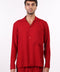 THE LINEN BLEND SHIRT  — MENS RED
